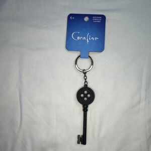 Coraline Other World Button Key Exclusive Loungefly Coraline Metal Key Keychain